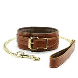 Finn Luxury BDSM Leather Collar and Leash