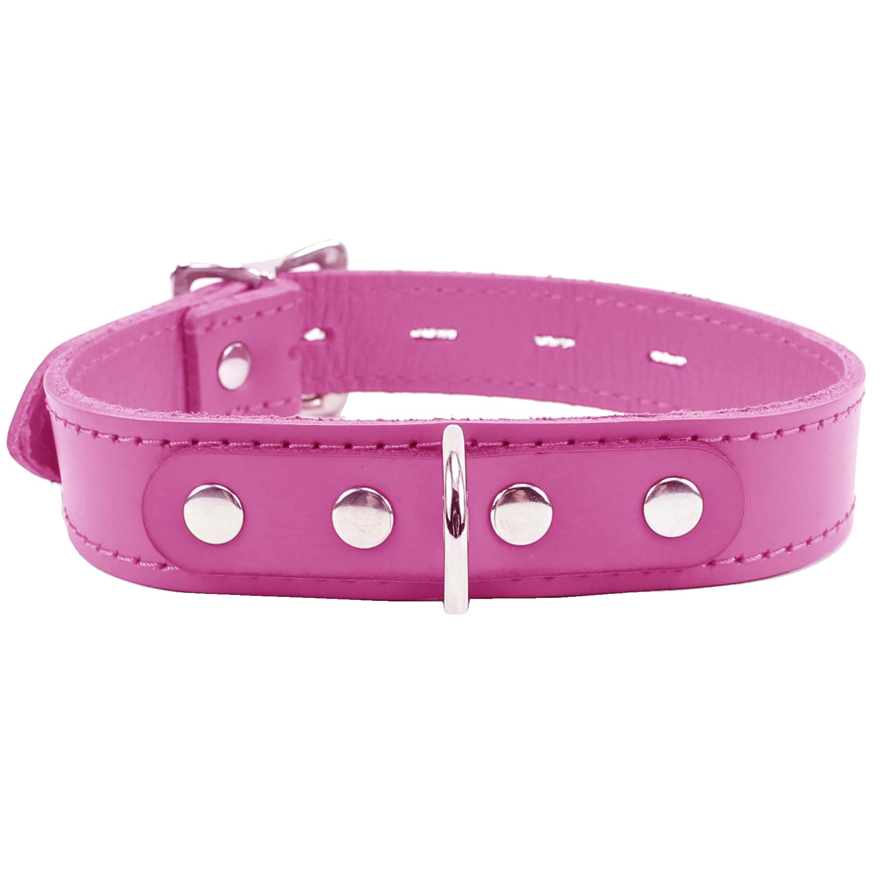 Luxury Alice Locking Leather Day Collar 1-Inch