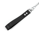 Berlin Black Leather Handle Chain BDSM Lead