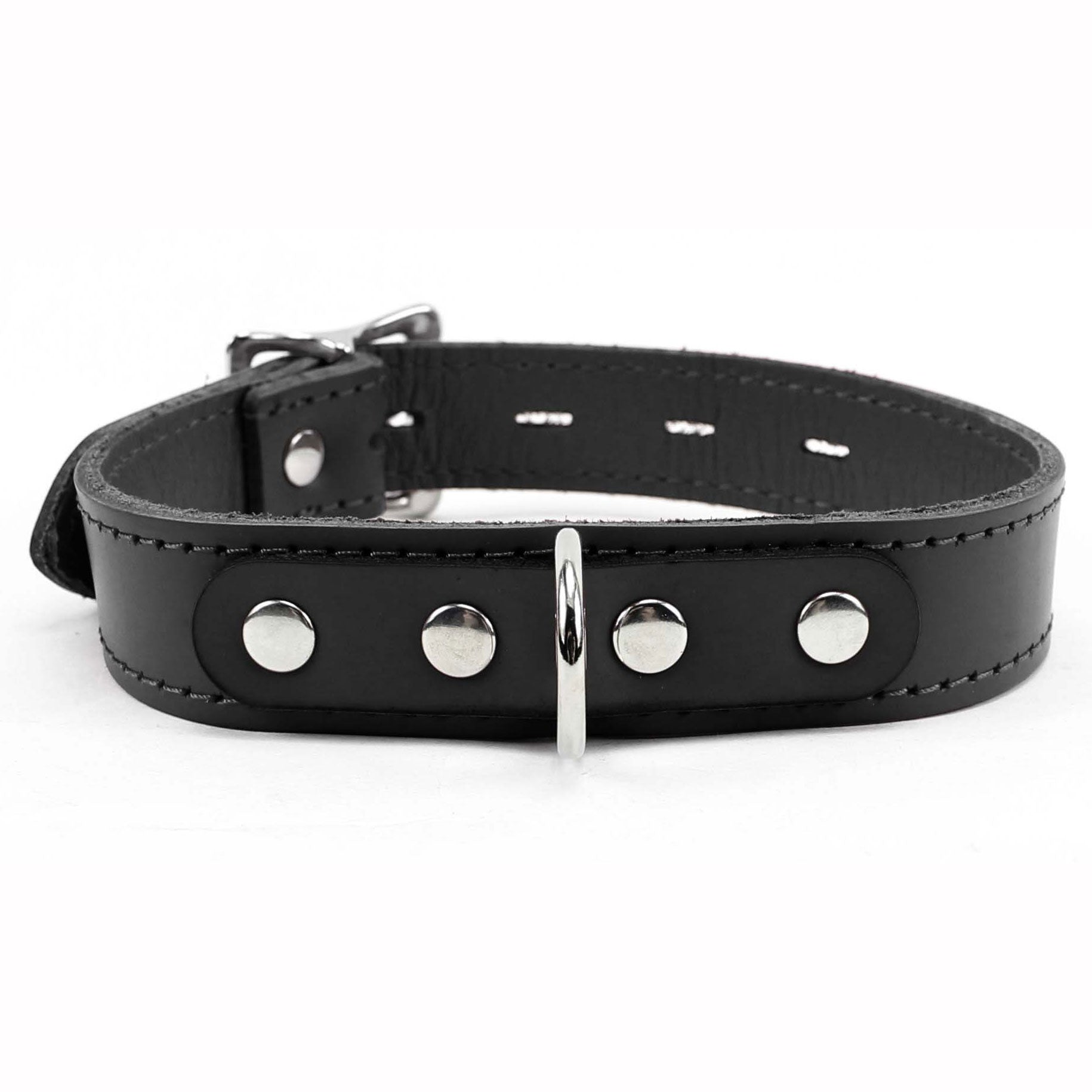 Alice Luxury Locking Leather Day Collar 1-Inch