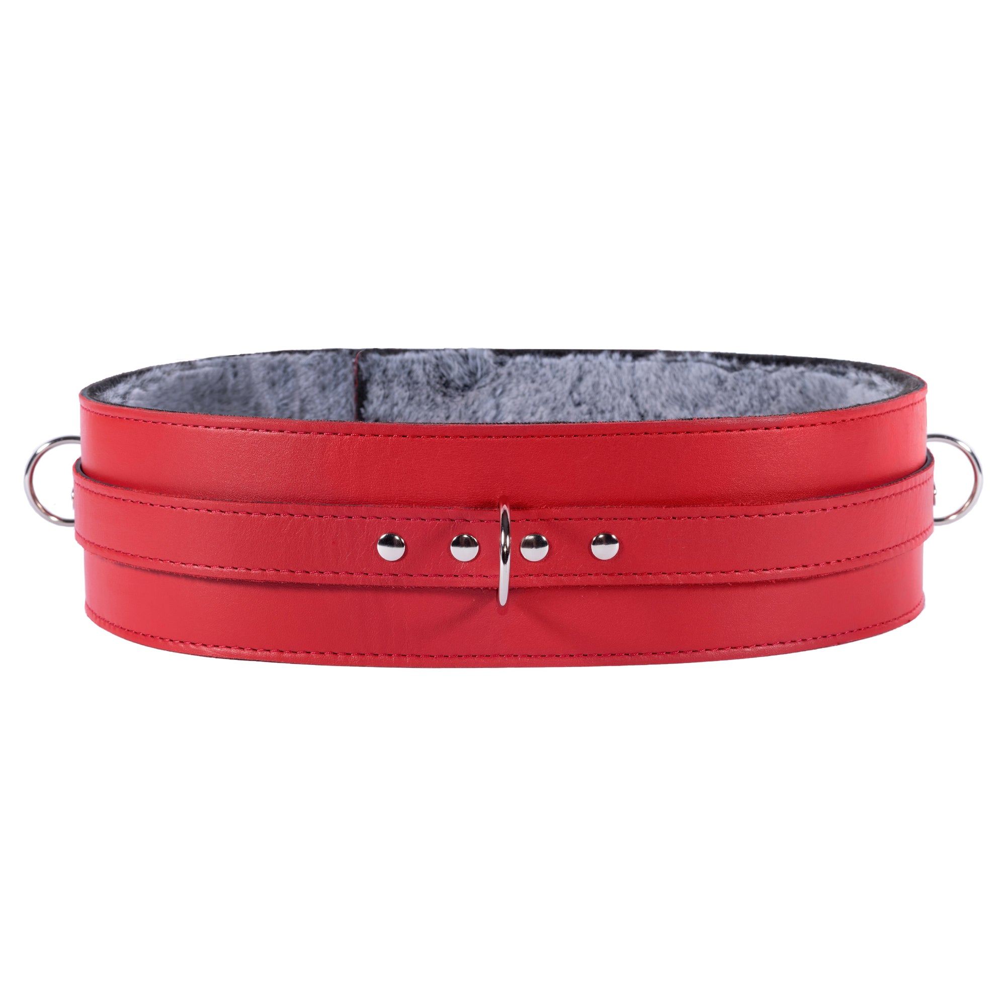 Berlin Leather BDSM Waist Belt Red Front