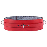Berlin Leather BDSM Waist Belt Red Front