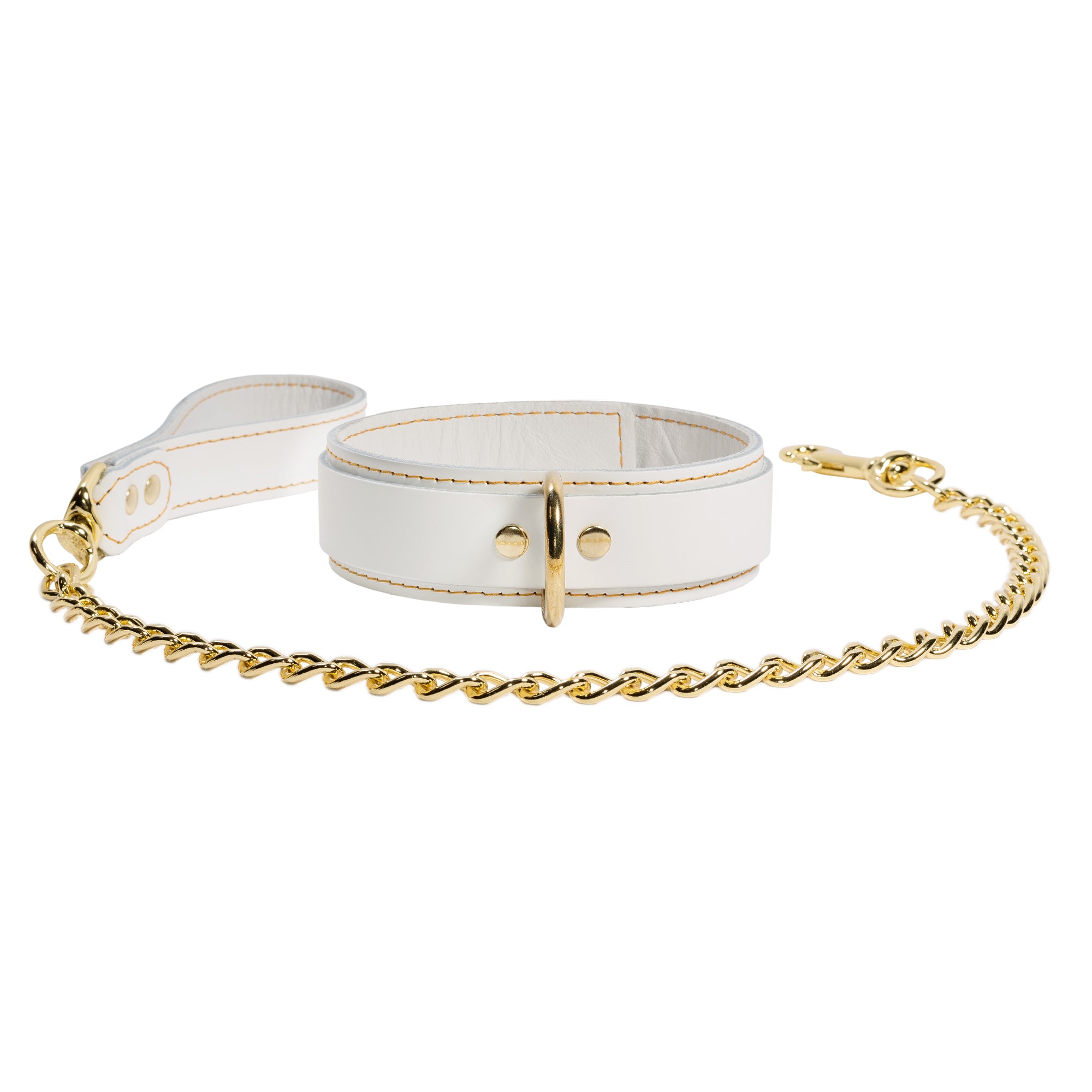 Goldie Luxury White Leather Bondage Complete Kit