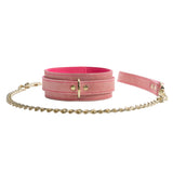 Rosalie Luxury Pink Suede Bondage Kit with Storage Bag