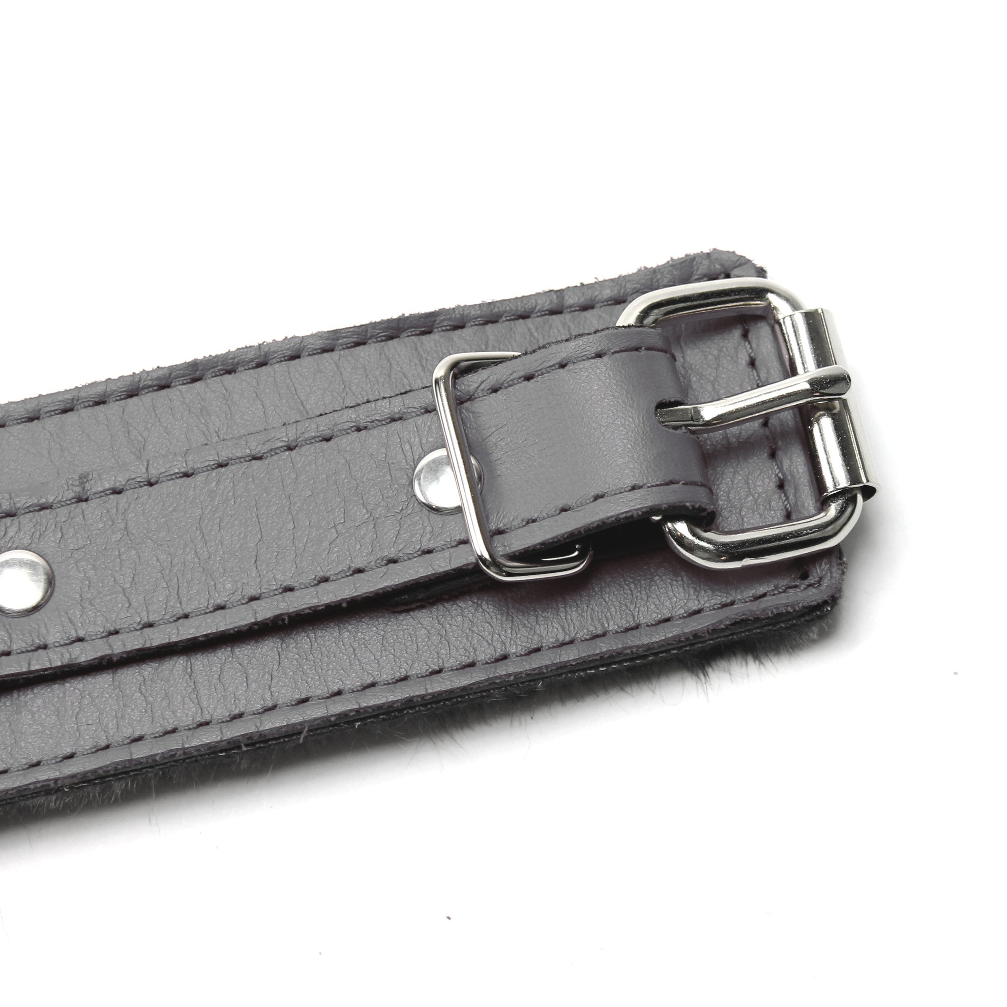 Berlin Leather BDSM Collar Gray Detail