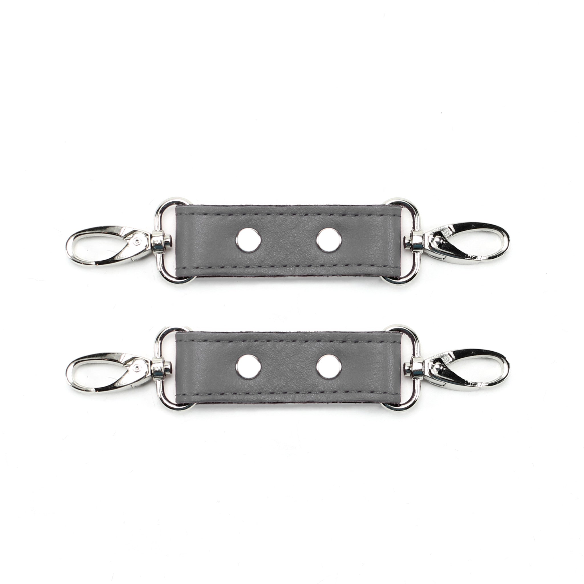 Berlin Leather Bondage Cuff Connectors Gray