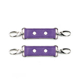 Berlin Leather Bondage Cuff Connectors Purple