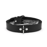 Kathleen Luxury BDSM Collar Black Leather