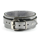 Gaius Gunmetal Leather BDSM Collar Special Edition