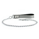 Gaius Gunmetal Leather BDSM Leash Special Edition