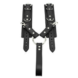 Berlin BDSM Cuff Hogtie Set Black Leather