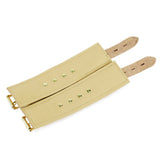 Galen Tan Lambskin Padded Locking Leather BDSM Medical Cuffs