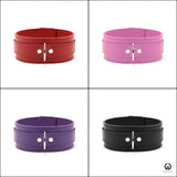 Atlas 2-Inch Wide Luxury Leather Submissive Collar Collection
