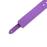 Atlas Purple Leather Submissive Collar with Matching Liner