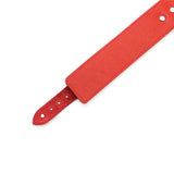 Atlas Red Leather Submissive Collar with Matching Liner