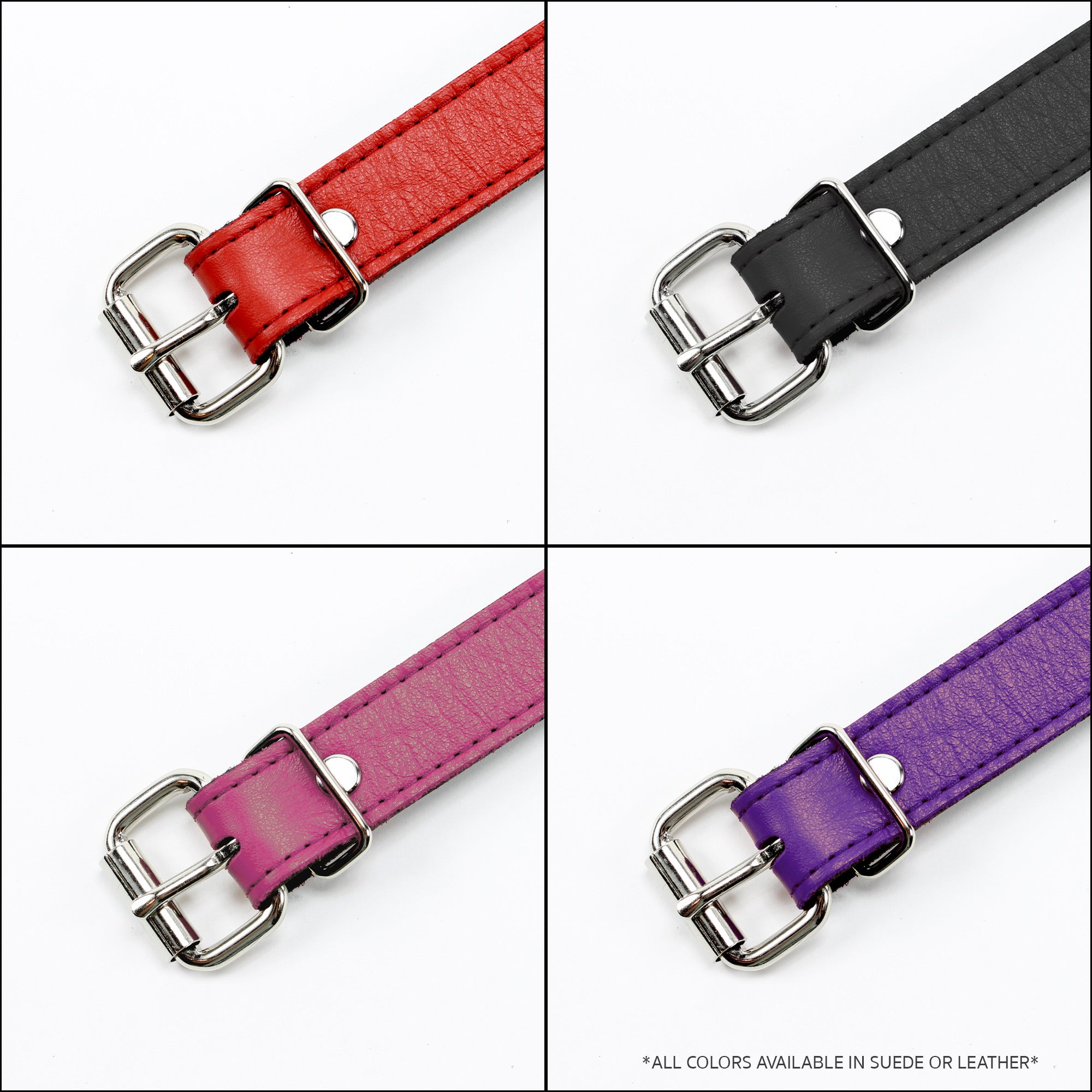 Berlin Leather BDSM Ball Gag Collection Multi-Colors Suede or Leather