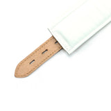 Galen White Italian Leather Padded Medical Collar