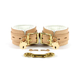 Galen Lambskin Padded Leather BDSM Medical Play Cuffs