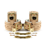 Galen nude leather BDSM medical restraint set