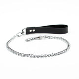 Mandrake BDSM Lead for Collar Purple Stitching
