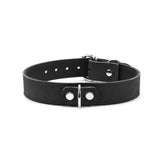 Lena Luxury Black Suede Submissive Collar