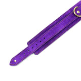 Athena Special Edition Purple Suede Submissive Collar with Contrasting Stitching