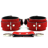 Lena 9 Piece BDSM Collection Bondage Red Cuffs