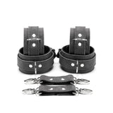 Lena Luxury Grey Suede Wrist and Ankle Bondage Cuffs