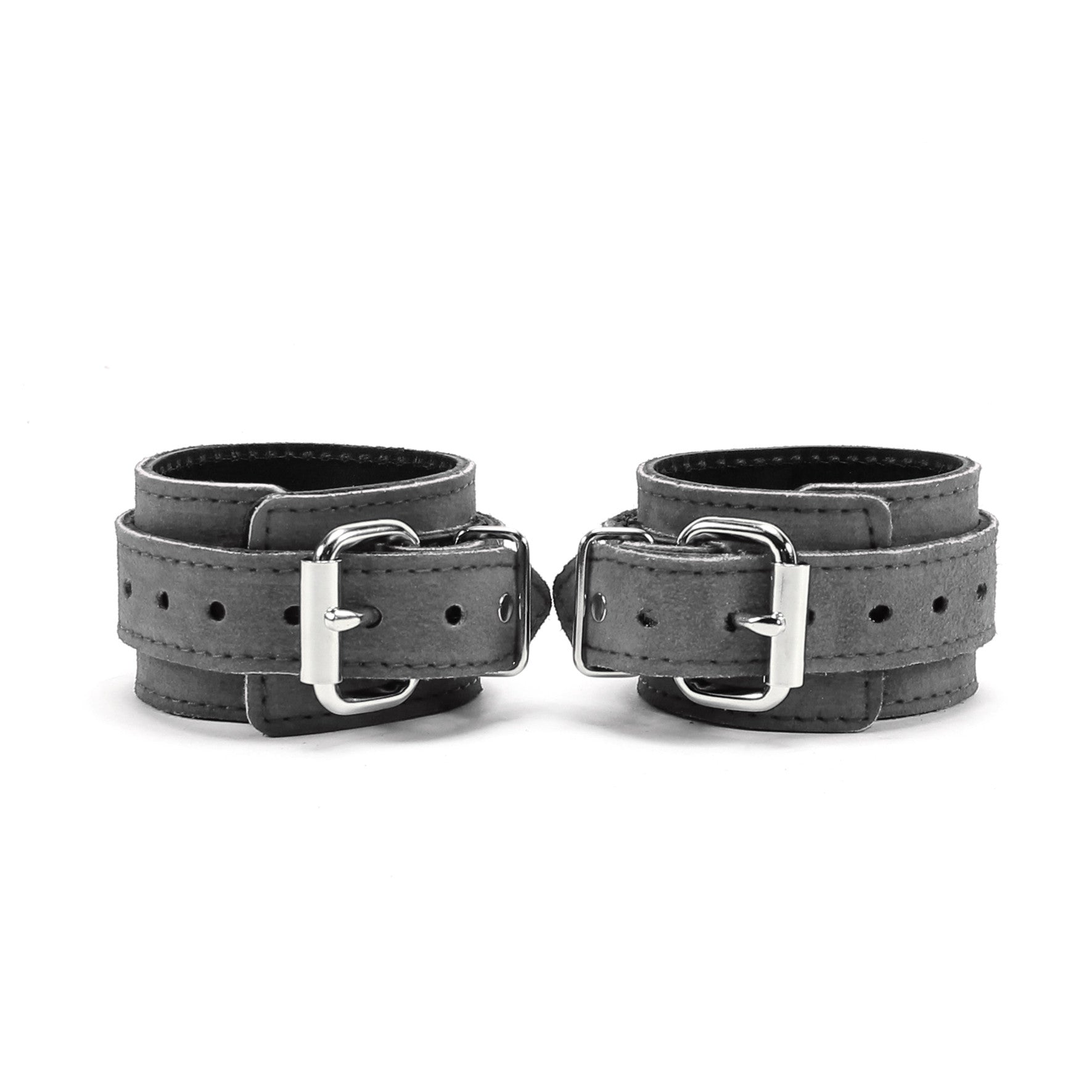 Lena 7-piece bondage collection grey BDSM cuffs