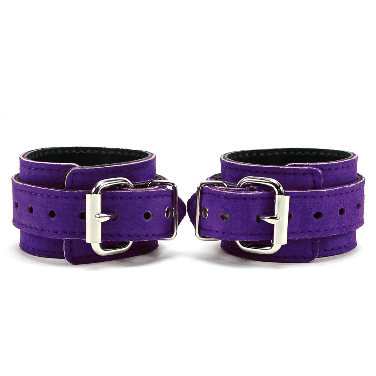Lena 7-piece bondage collection dark purple BDSM cuffs