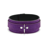 Lena Purple Suede 2-inch wide Bondage Collar