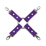 Purple Suede 4-Point Bondage Hogtie