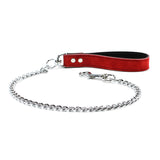 Lena luxury red suede handle BDSM lead