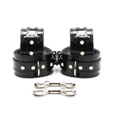 Luxury Lockable Bondage Wrist and Ankle Cuffs Vegan-Friendly Faux Fur Lined