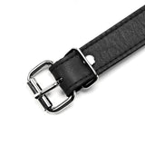 Berlin Black Leather Ball Gag Buckle Detail