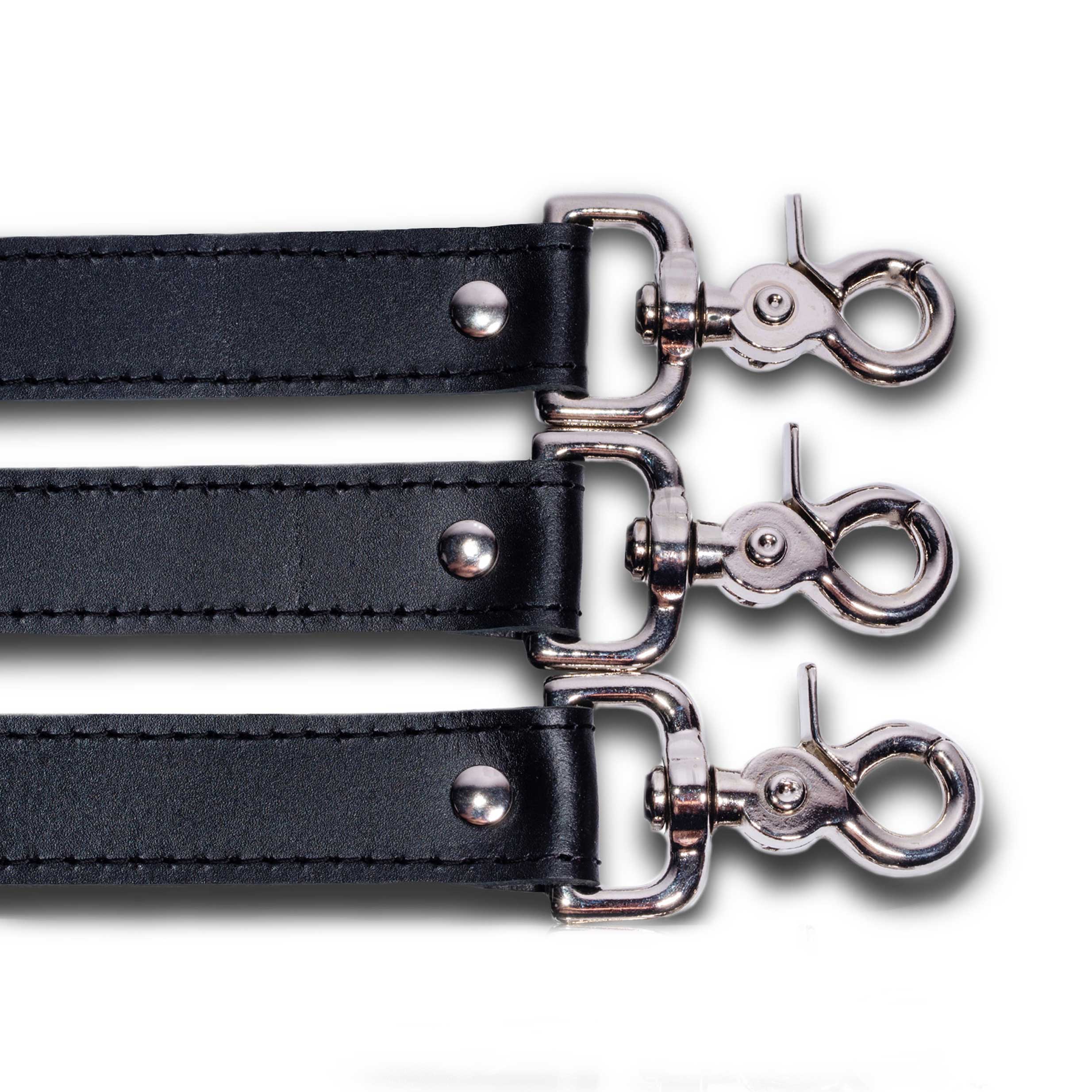 Mandrake 3-Piece Double Snap Leather Strap Set