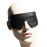 Luxury Leather Bondage Blindfold Black