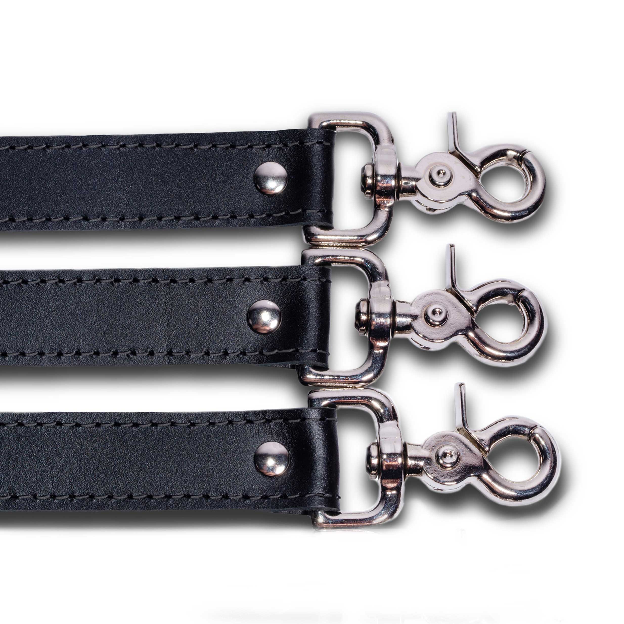 Mandrake 3-Piece Double Snap Leather Strap Set
