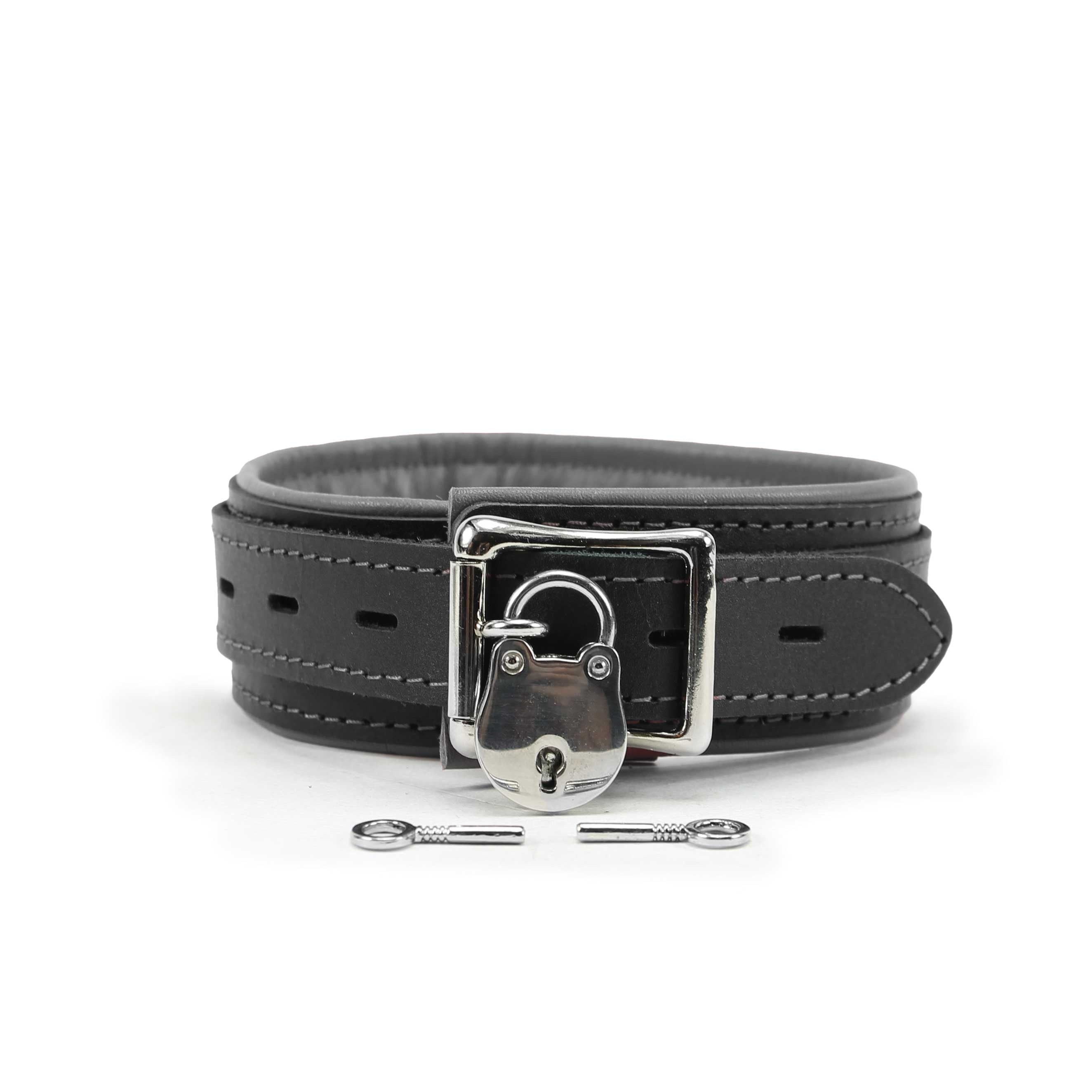 Mandrake Padded Leather BDSM Collar 1.5-Inch