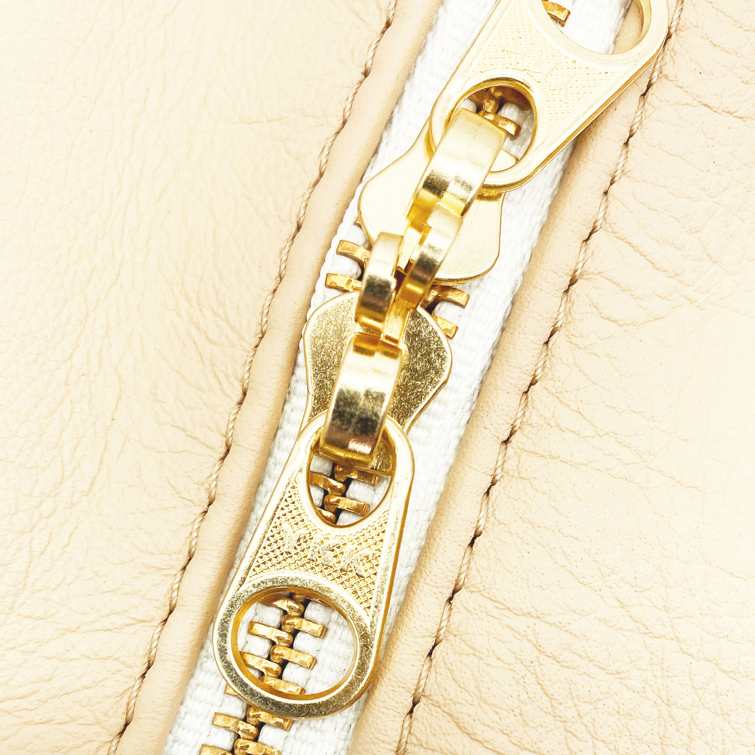 Luxury Tan Leather Locking Sex Toy Case