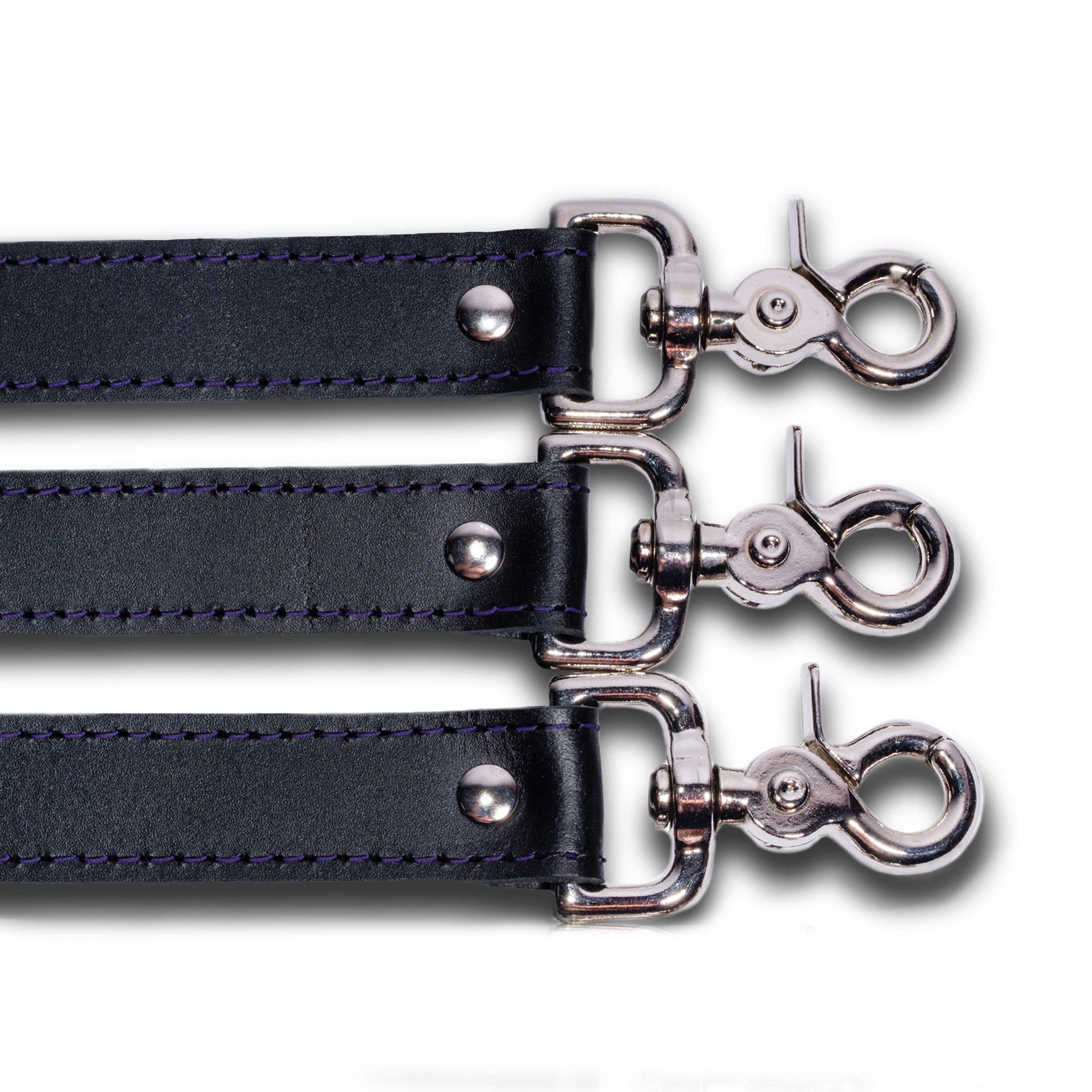 Mandrake 3-Piece Double Snap Leather Strap Set