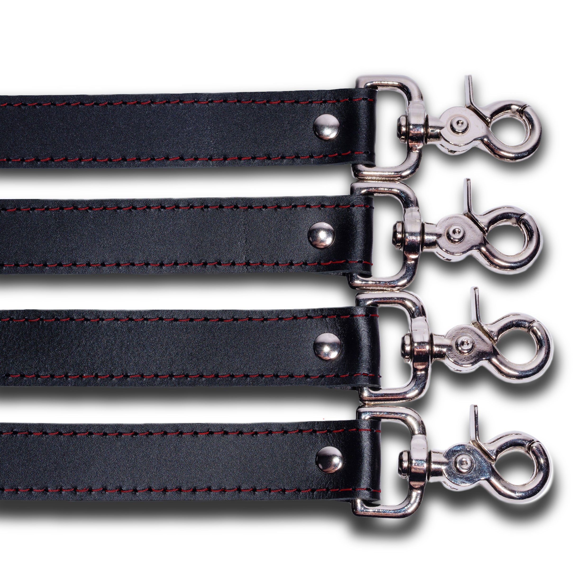 Luxury Black Leather BDSM Bed Tether