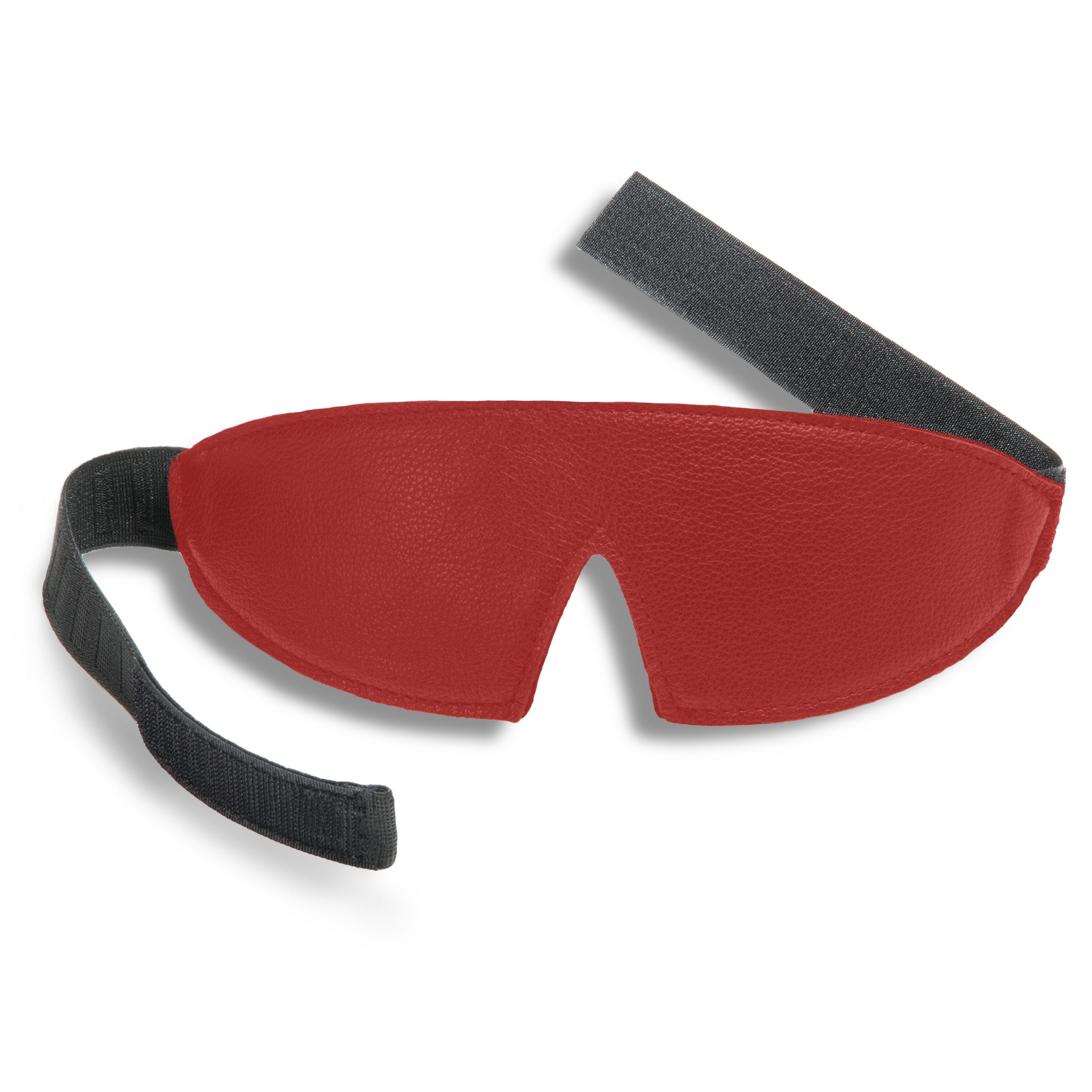 Red Leather BDSM Eye Mask