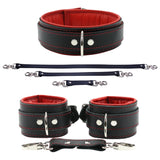 <span style="color:green;">Bundle & Save 20%:</span> Mandrake Padded Cuffs, Collar & 3-Piece Double Snap Leather Strap Set (10/3/24 - 10/9/24)