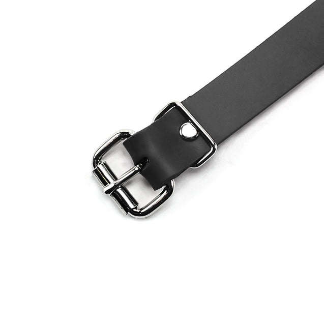 Black Leather Strap Ball Gag Detail