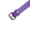 Purple Leather Strap Ball Gag Detail