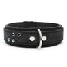 Luxury Black Suede and Silver Hardware BDSM Cuff Combo