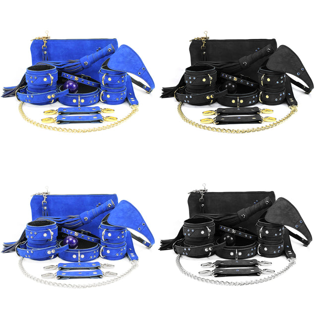 Daphne 11-Piece Luxury Suede Bondage Collection