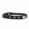 Luxury Suede DDLG BDSM Day Collar Black Silver