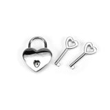 Luxury leather bondage DDLG day collar heart lock